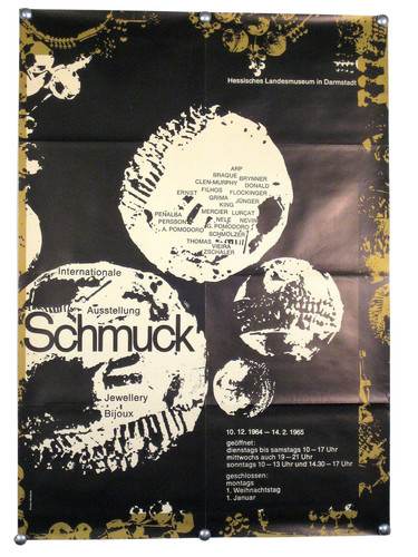 Ausstellungs plakat schmuck - ausstellungs, "schmuck"