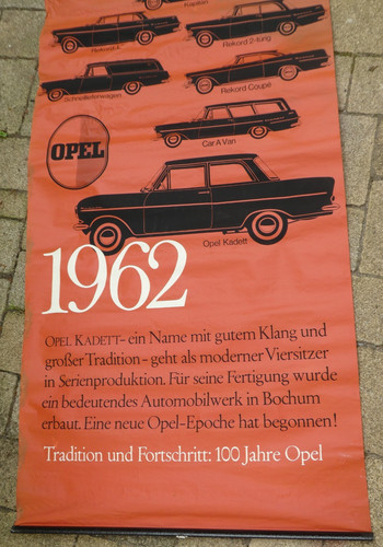 Orig rolle 1962 opel 100 - rolle,