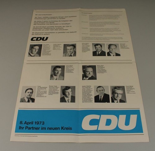A10 altes cdu wahlplakat von - cdu,