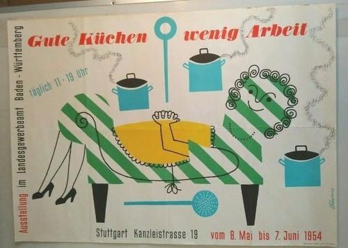 1954 poster plakat ausstellung - plakat,
