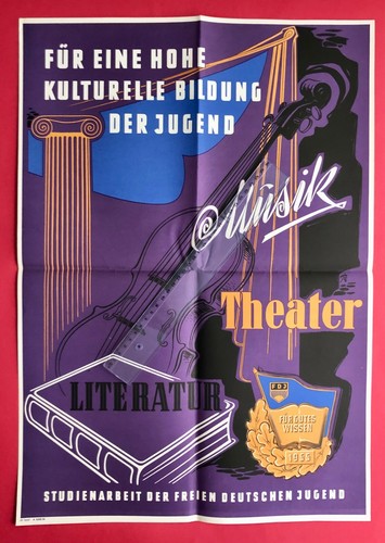 Original ddr propaganda - ddr, plakat