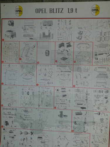 Original opel blitz poster - original,